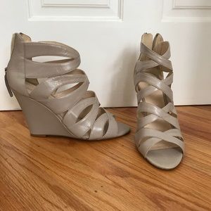 Nine West Nude Wedges